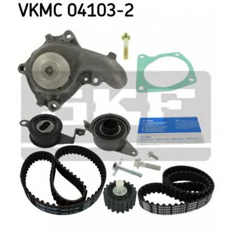 VKMC 04103-2 SKF - Насос охолоджуючої рідини + комплект зубчатого ремня